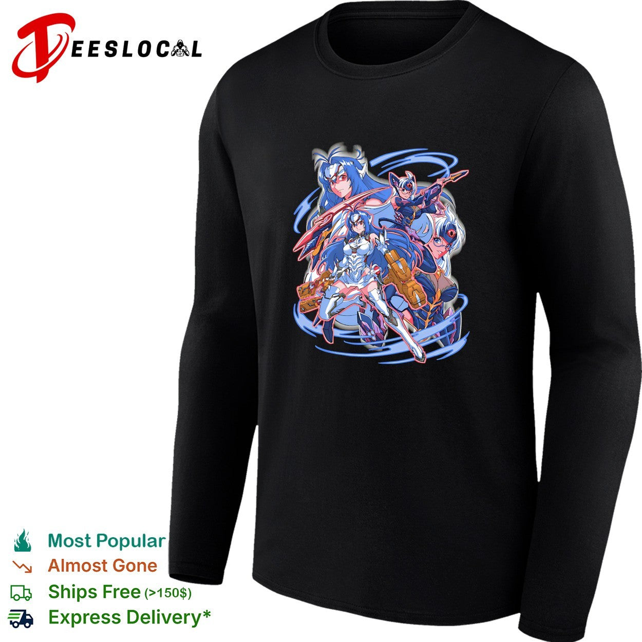 KOS-MOS and T-elos from Xenosaga Space Robots shirt