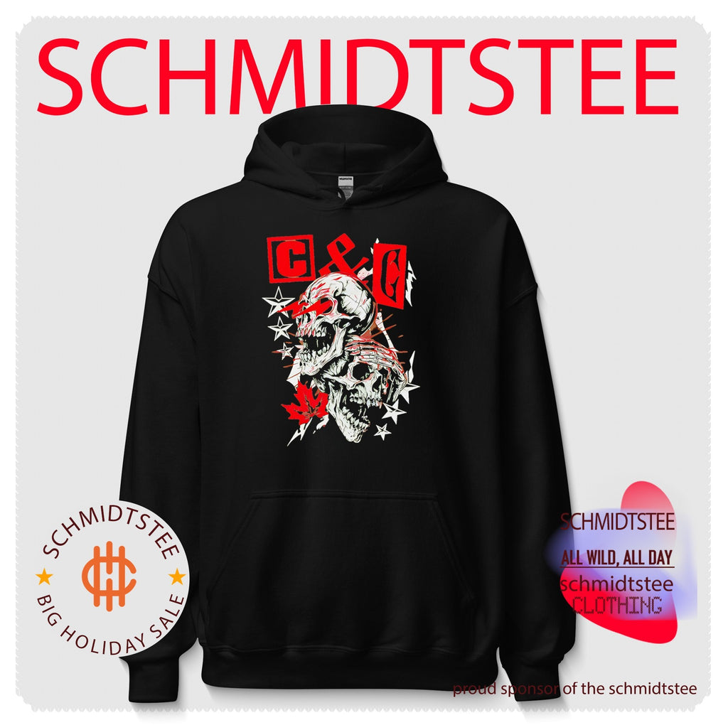 C&C Cope and Christian Cage graphic skull shirt