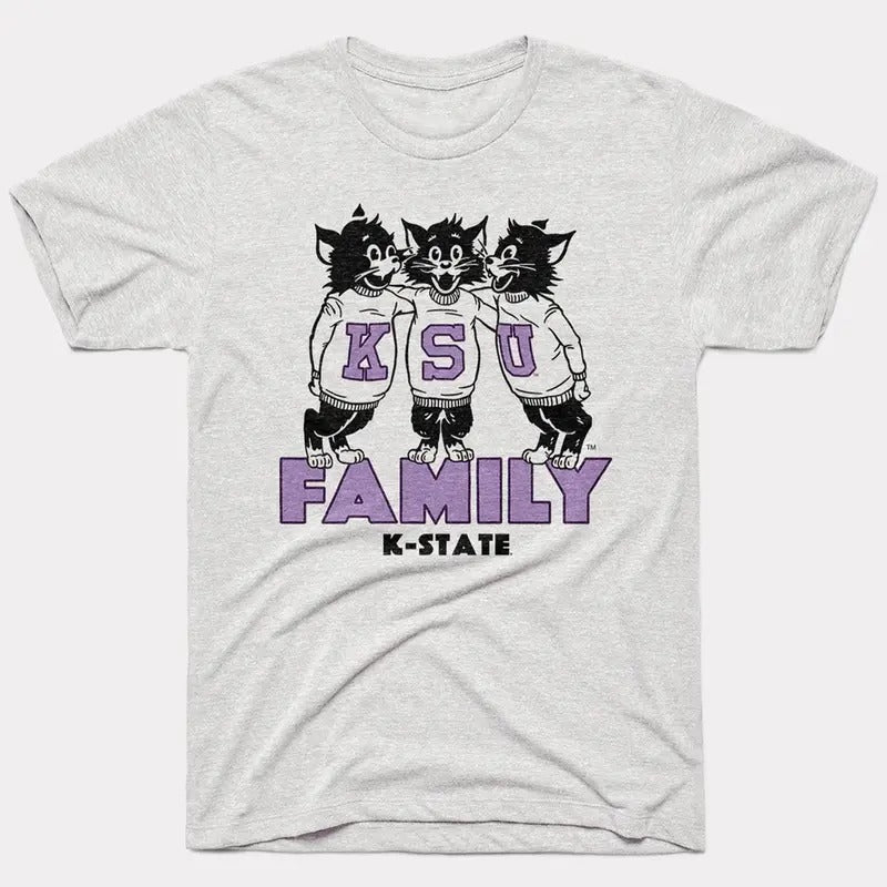 KSU Family K-State Wildcats T-Shirt, graphic vintage sports tees for men Hoodie Sweatshirt | PrintMintTees.com