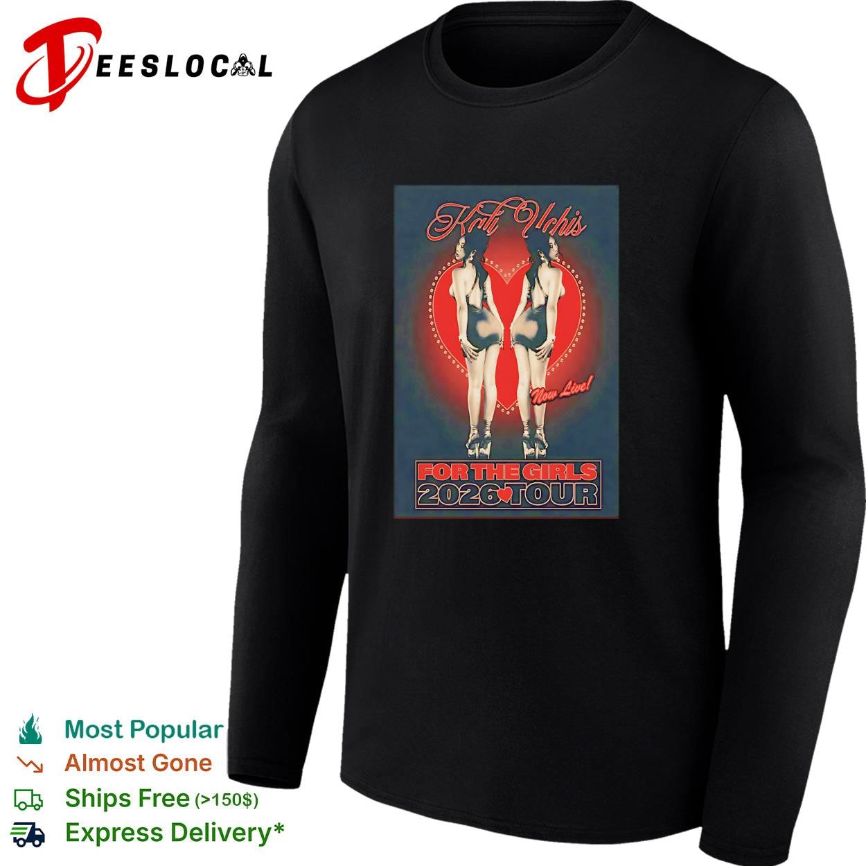 Kali Uchis For The Girls Tour twin women now live 2026 shirt