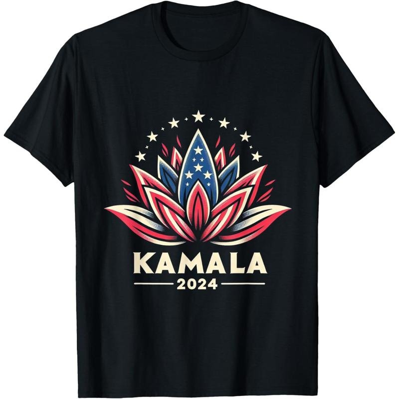 Kamala Harris 2024 Presidential Campaign American Lotus T-Shirt made in usa Hoodie Sweatshirt | PrintMintTees.com