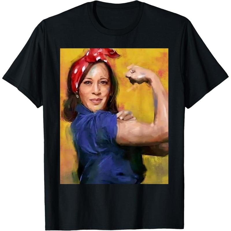 Kamala Harris 2024 Rosie The Riveter Childless Cat Lady Vote T-Shirt made in usa Hoodie Sweatshirt | PrintMintTees.com