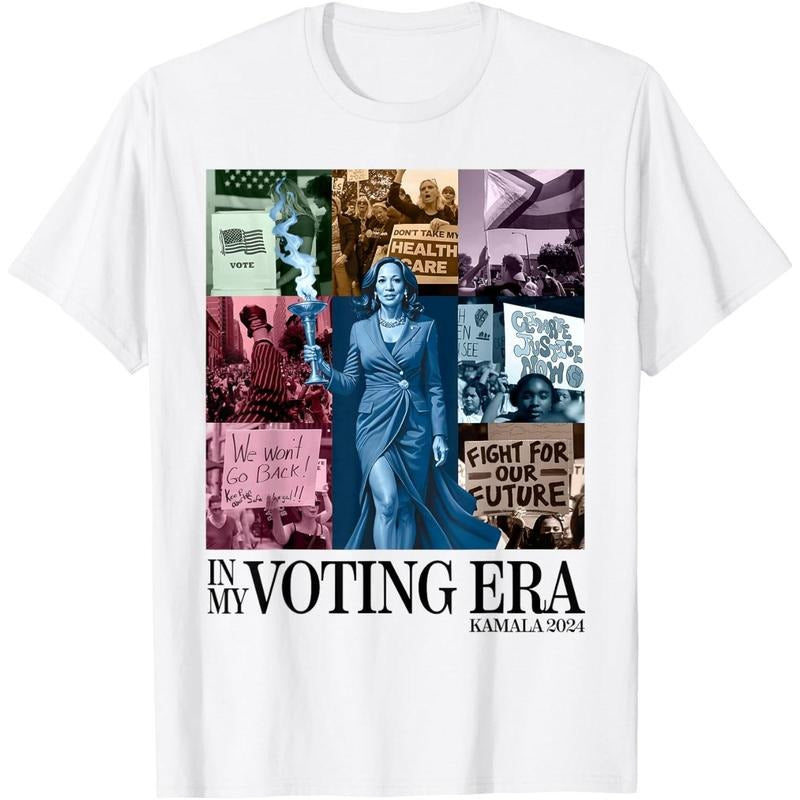 Kamala Harris 2024 Tour In My Voting Era Madam President T-Shirt made in usa Hoodie Sweatshirt | PrintMintTees.com