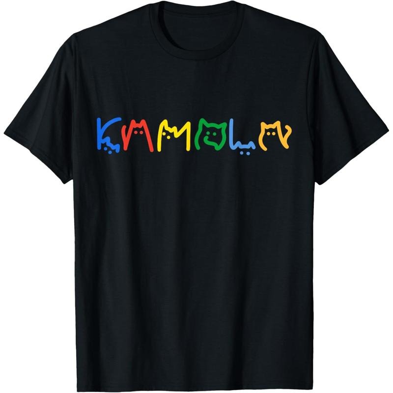 Kamala Harris Cat Lettering Funny T-Shirt made in usa Hoodie Sweatshirt | PrintMintTees.com