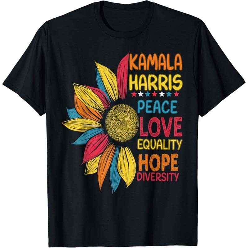 Kamala Harris Peace Love Equality Hope Diversity T-Shirt made in usa Hoodie Sweatshirt | PrintMintTees.com