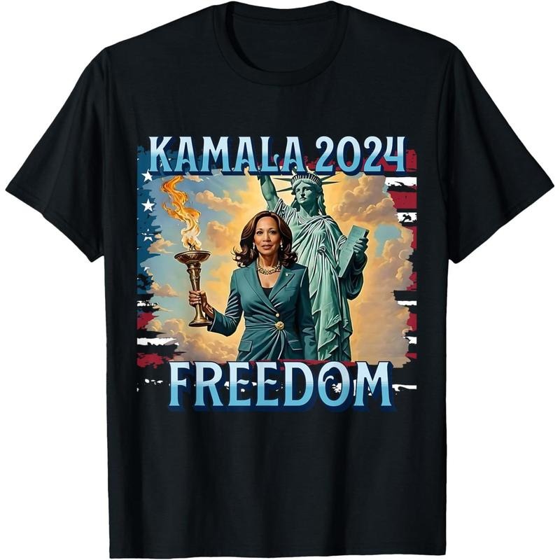 Kamala Harris President Walz 2024 Campaign Election Liberty T-Shirt made in usa Hoodie Sweatshirt | PrintMintTees.com