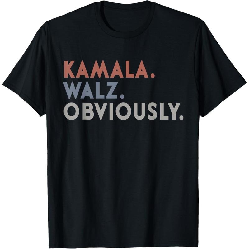 Kamala Harris Tim Walz Obviously Vote Harris Waltz 2024 T-Shirt made in usa Hoodie Sweatshirt | PrintMintTees.com
