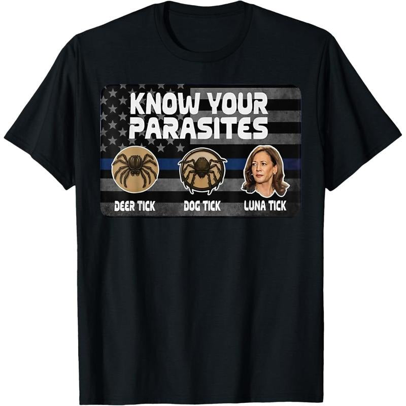 Kamala Know Your Parasites Deer Tick Dog Tick Luna Tick T-Shirt made in usa Hoodie Sweatshirt | PrintMintTees.com