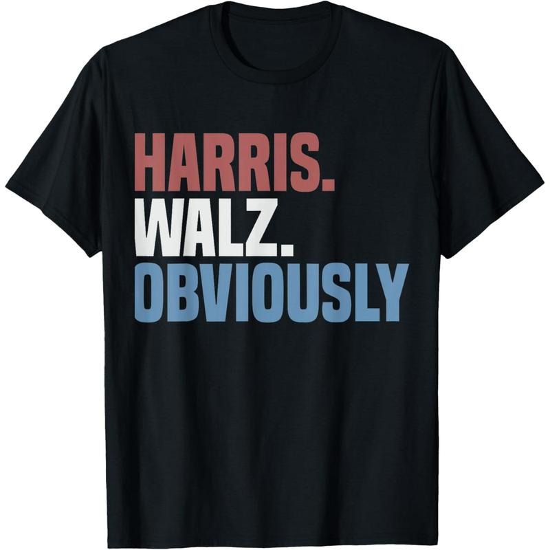 Kamala Walz Obviously 2024 Harris Waltz 2024 Election T-Shirt made in usa Hoodie Sweatshirt | PrintMintTees.com