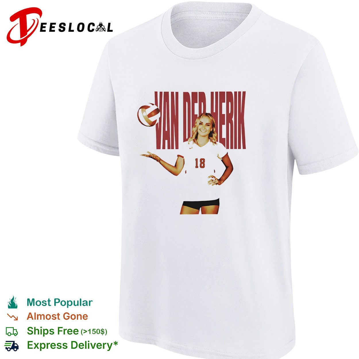 Kamilla Van Der Herik 18 Utah Utes Volleyball Player shirt