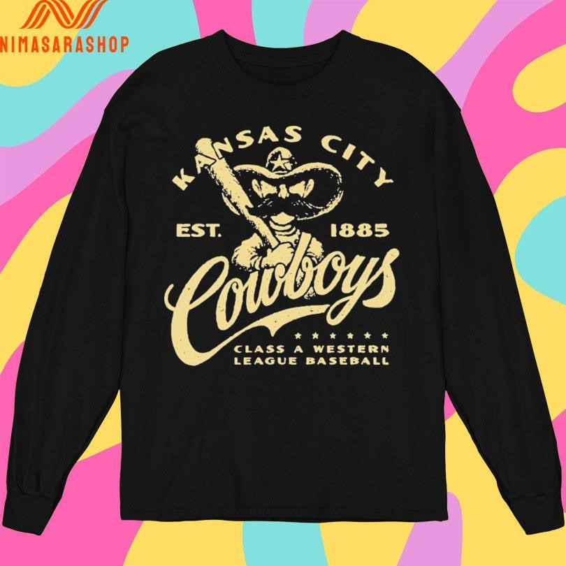 Kansas City Cowboys Est 1885 Class A Western League Baseball Shirts