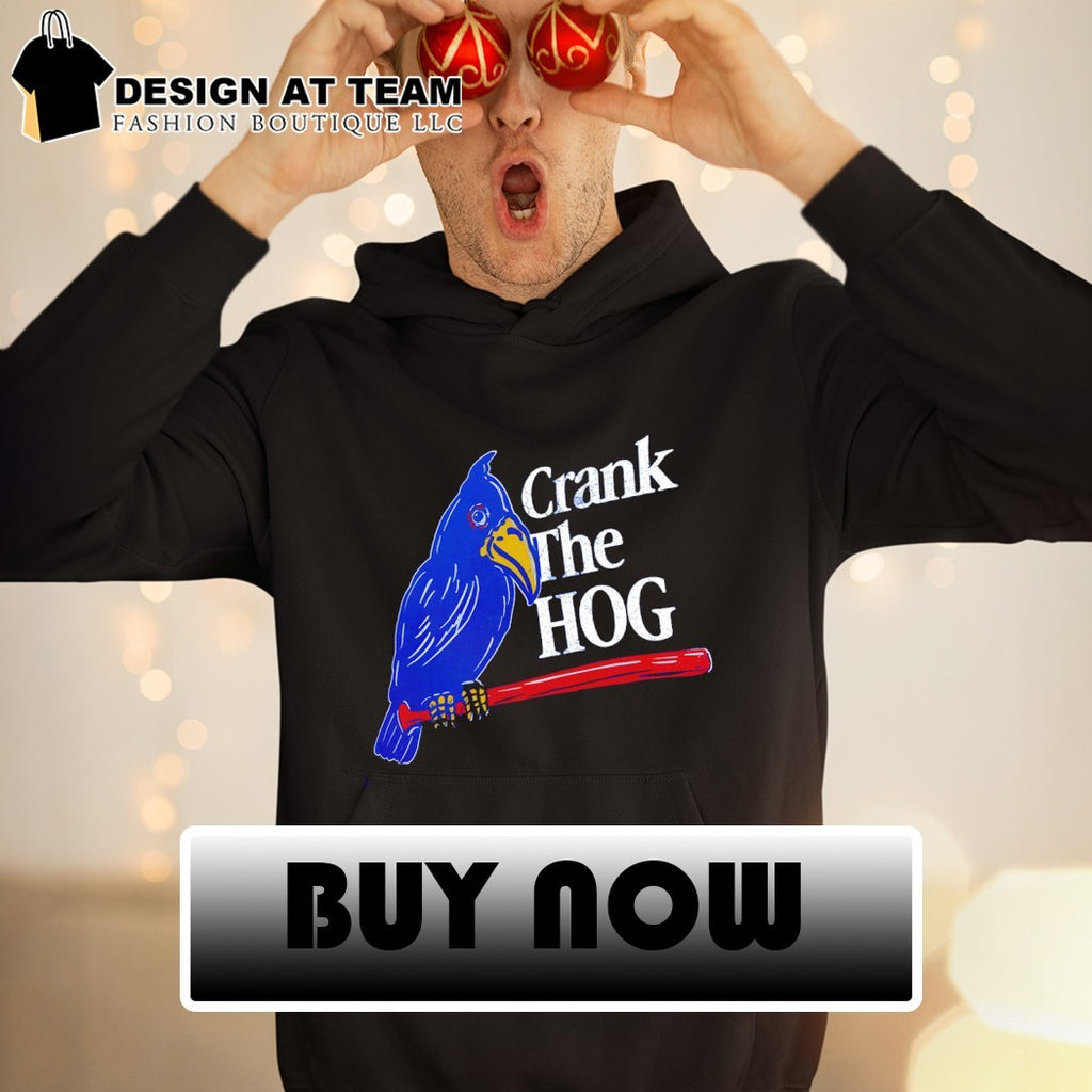 Kansas Jayhawks baseball mascot Crank the Hog shirt