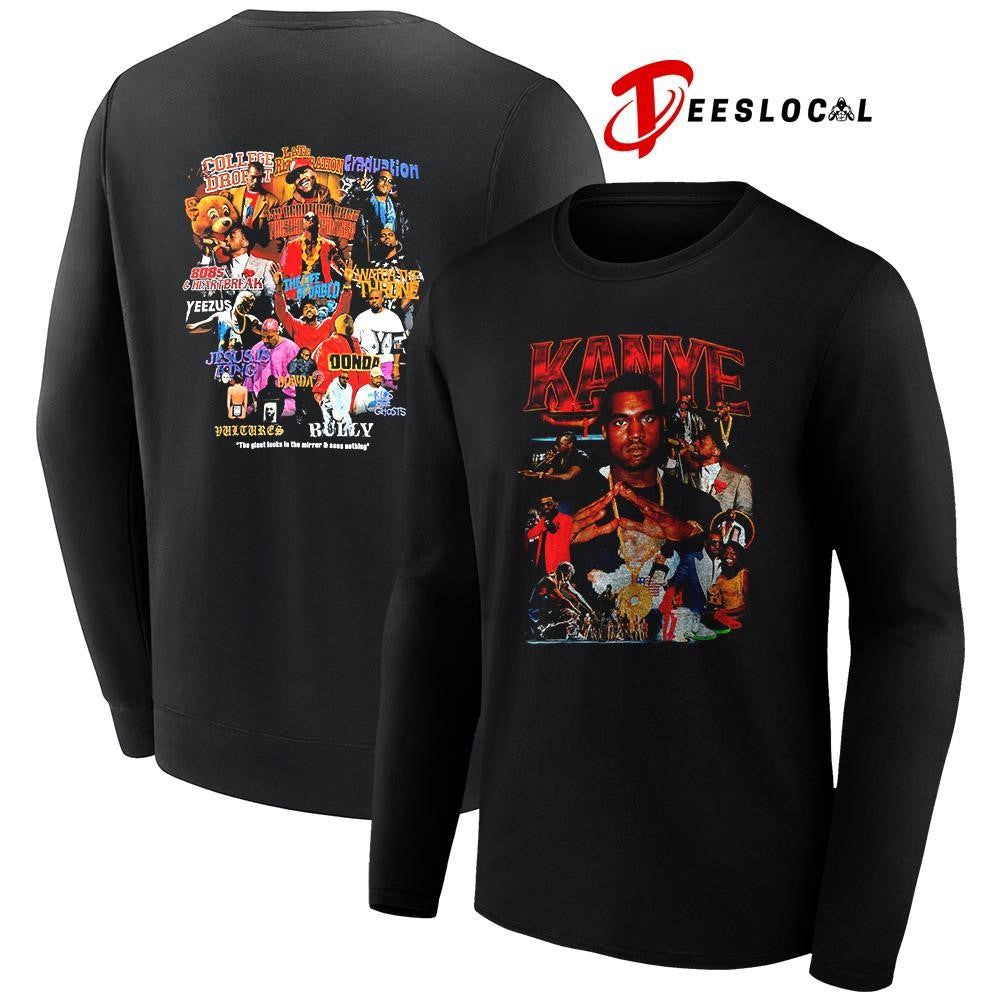Kanye West the giant looks in the mirror and sees nothing graphic shirt
