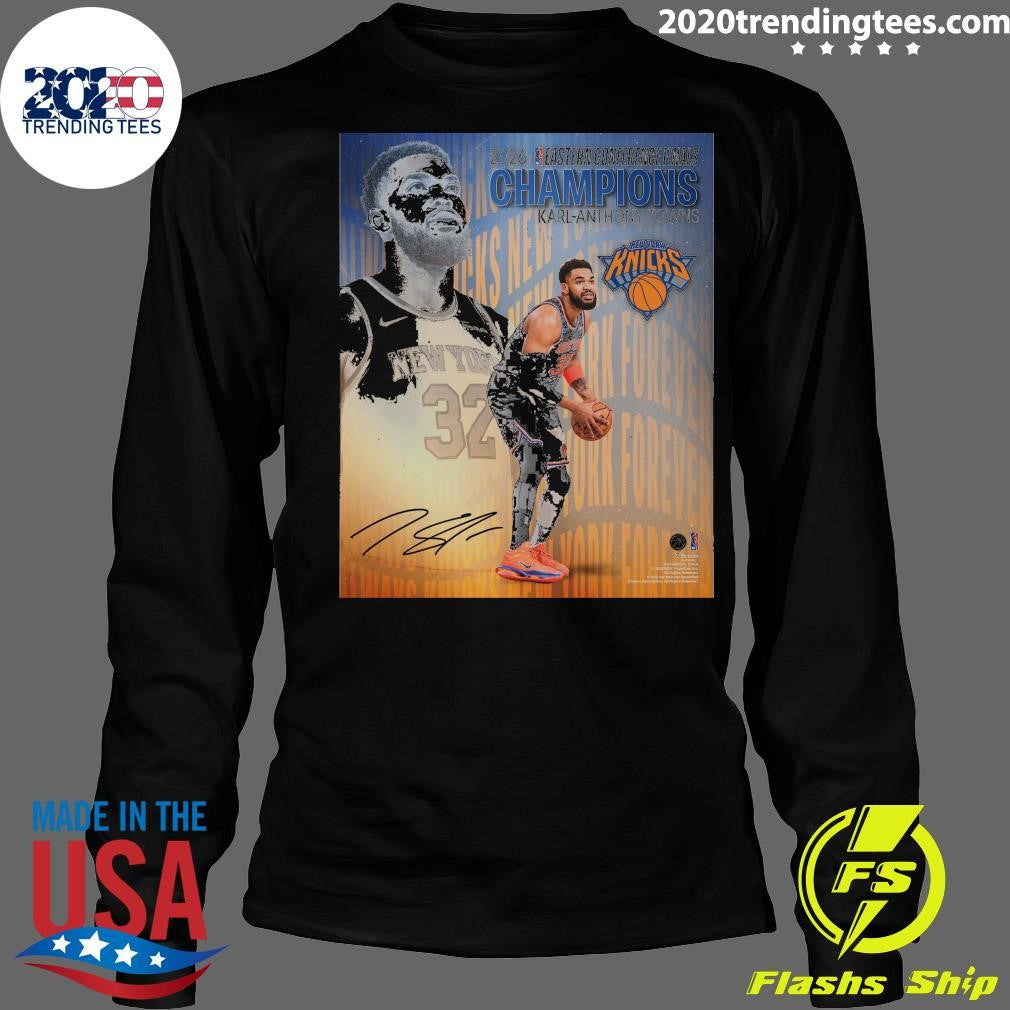 Karl-Anthony Towns New York Knicks Autographed 2026 NBA Eastern Conference Champions Collage Shirt