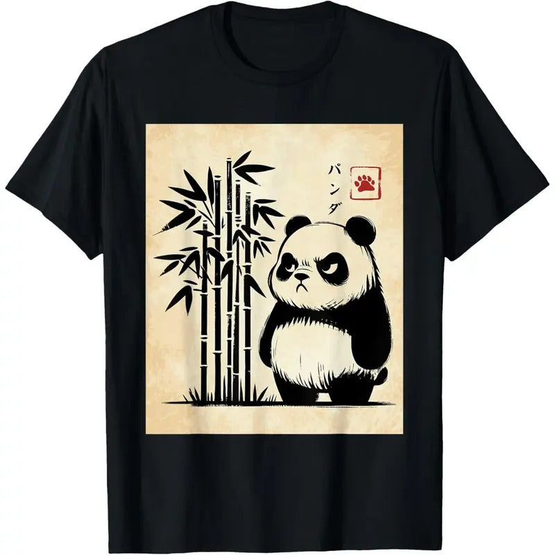 Kawaii Panda Ink Japanese Streetwear Novelty Funny Panda T-Shirt Made in USA Hoodie Sweatshirt | PrintMintTees.com
