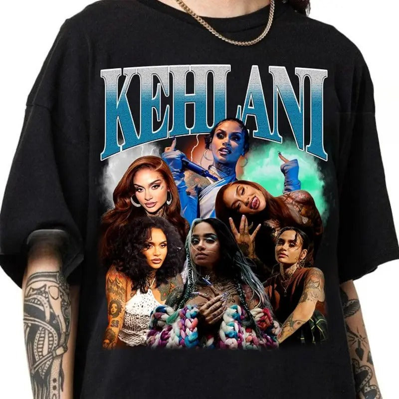 Keh.lani Shirt T-Shirt 2024 Tour Retro Vintage Bootleg Rap Hip Hop Graphic Tee for Men Women Streetwear Hoodie Sweatshirt