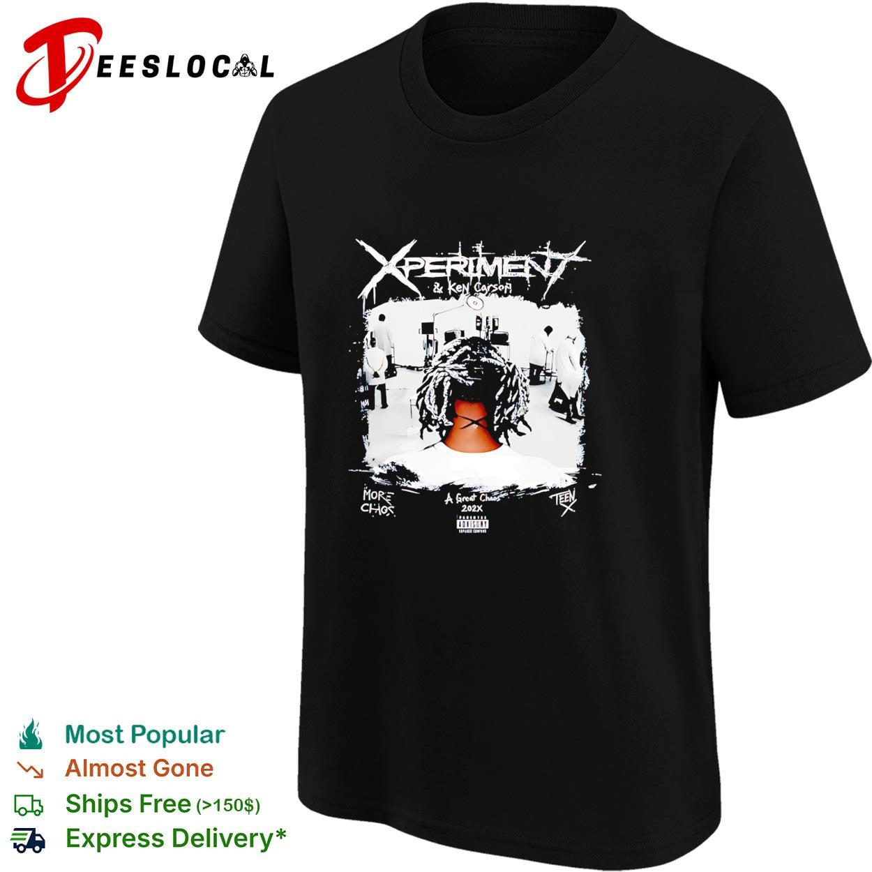 Ken Carson with Xperiment A Great Chaos retro shirt
