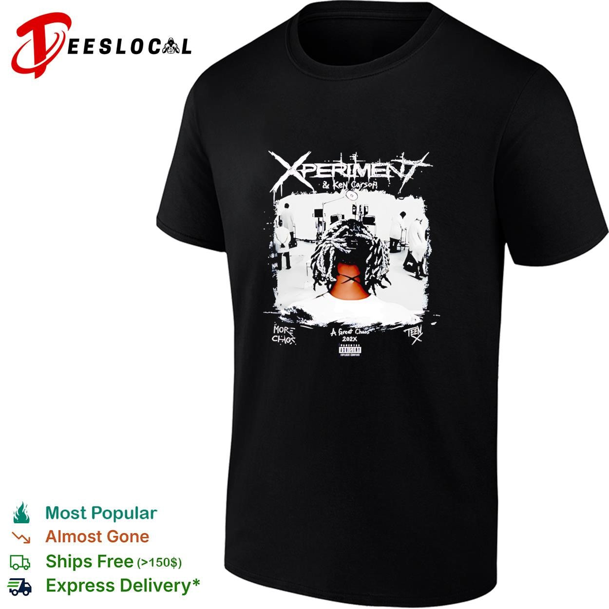Ken Carson with Xperiment A Great Chaos retro shirt