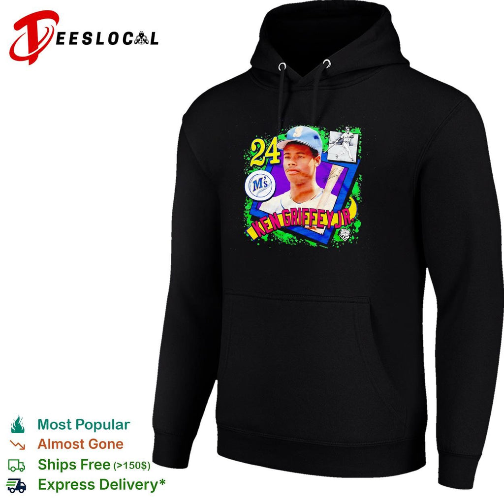 Ken Griffey Jr Seattle Mariners baseball card shirt