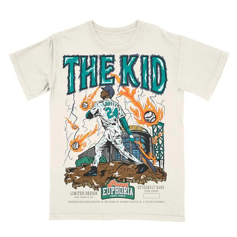 Ken Griffey Seattle Classic Edition Planet Euphoria Shirt, Vintage 90s Unisex Tee Various Sizes and Colors, shirt trend...