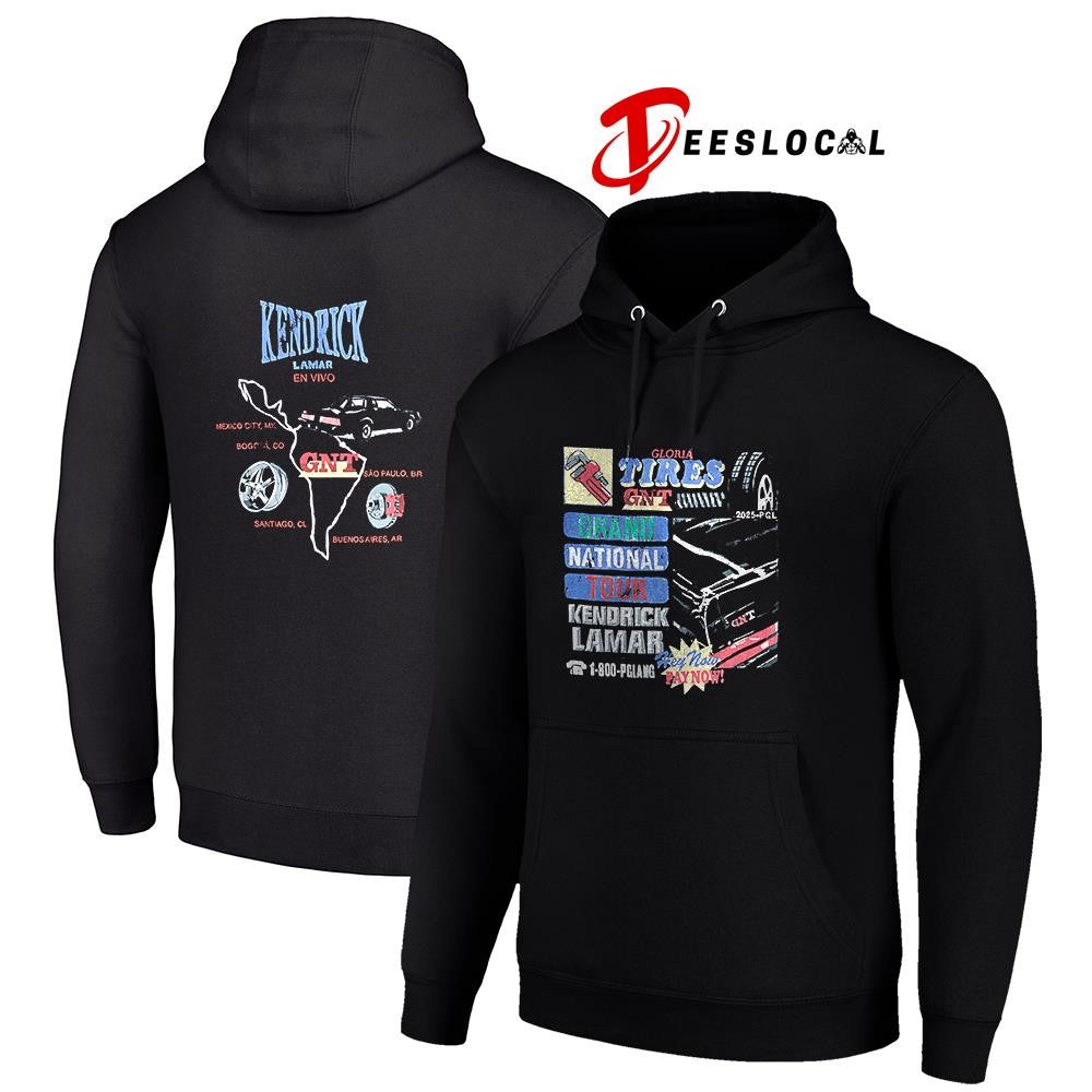 Kendrick Lamar Grand Nation tour Gloria tire service GNT shirt