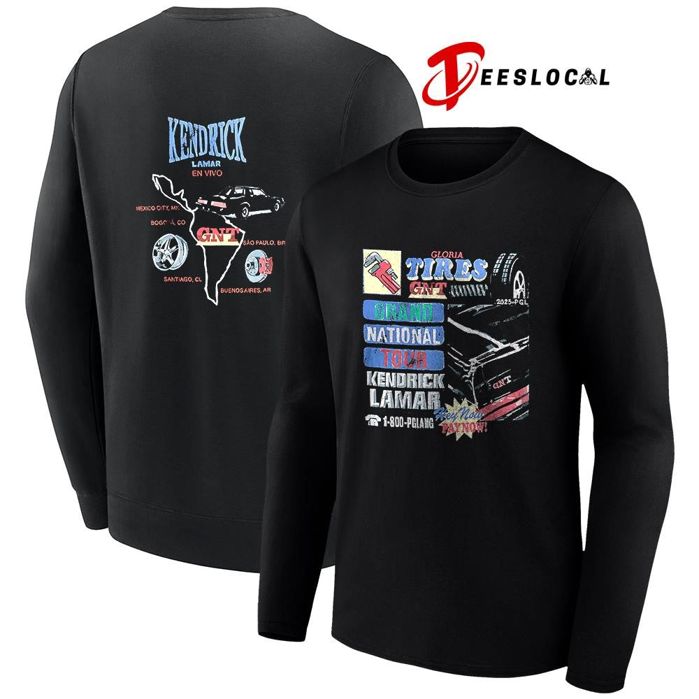 Kendrick Lamar Grand Nation tour Gloria tire service GNT shirt