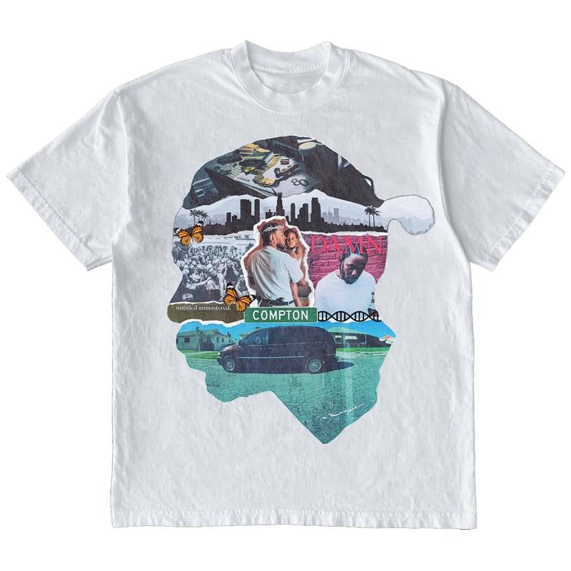 Kendrick Lamar Shirt KDot Rapper Graphic Tee Shirt Vintage Rap Hip Hop Merch Men Women Unisex Cotton Hoodie Sweatshirt
