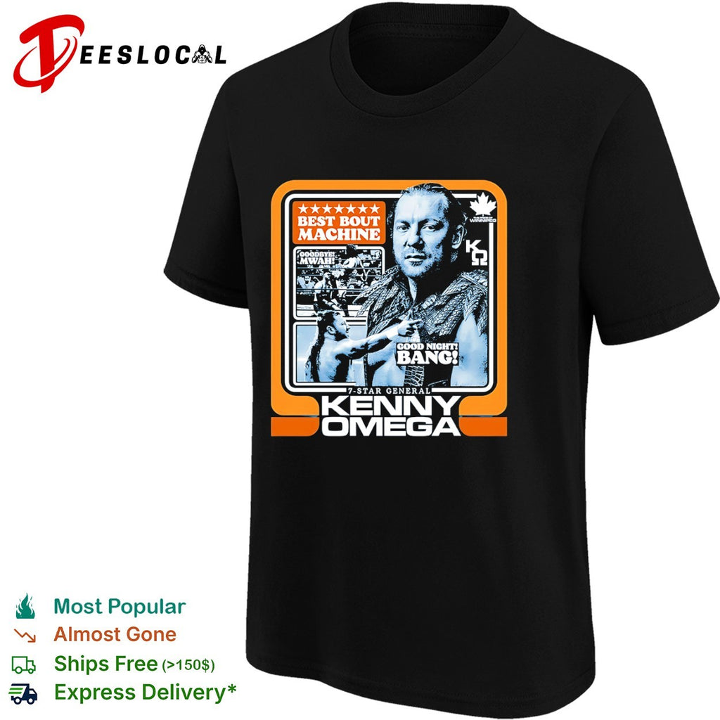 Kenny Omega best bout machine goodbye mwah good night bang 7 star general shirt