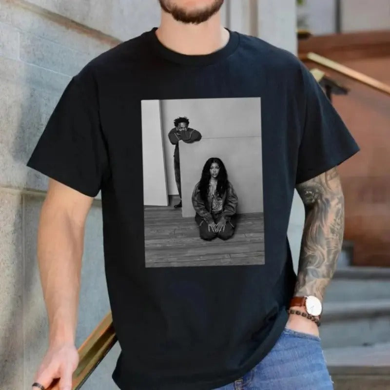 Kenrick Lamar & Sza Shirt Concert Kendrick Lamar Sza Tour Shirt Hip Hop Gnx Short Sleeve T-Shirts, Hoodie, Sweatshirt