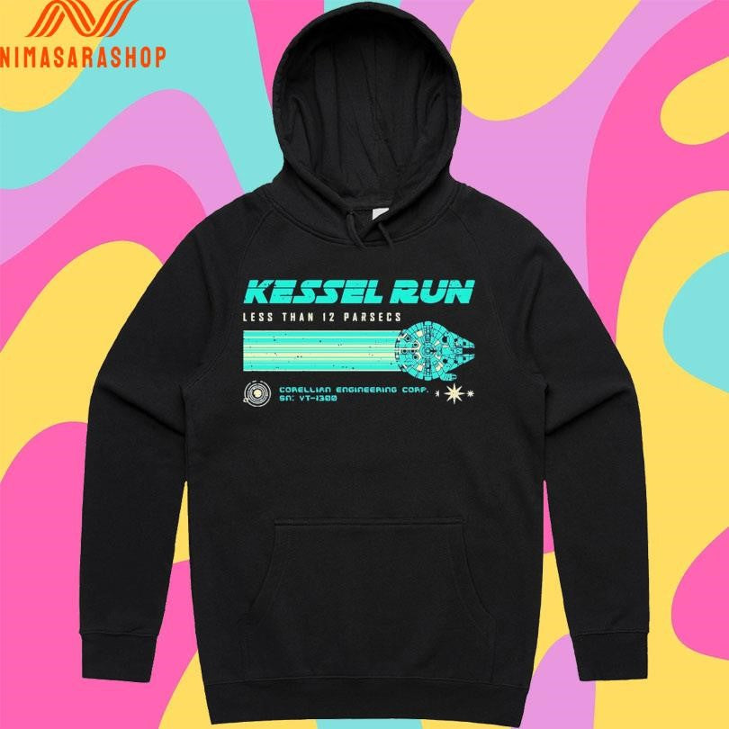 Kessel Run Less Than 12 Parsecs Corellian Engineering Corp Sn Vt-1300 Shirts