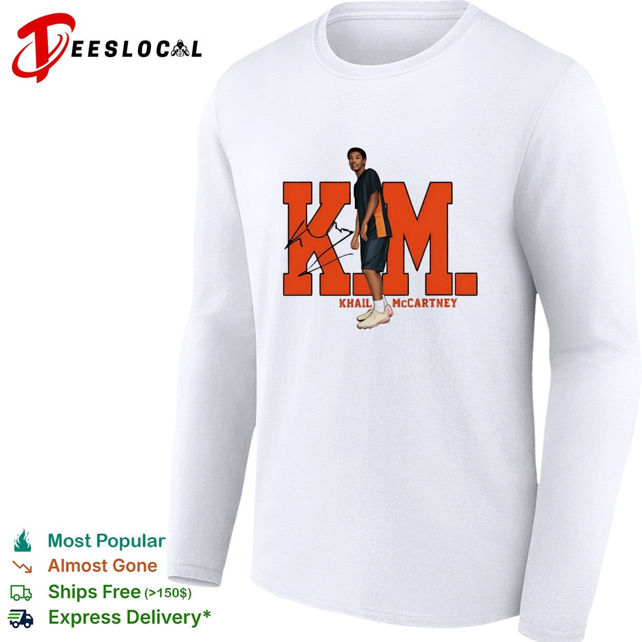 Khail McCartney walking basketball player shirt