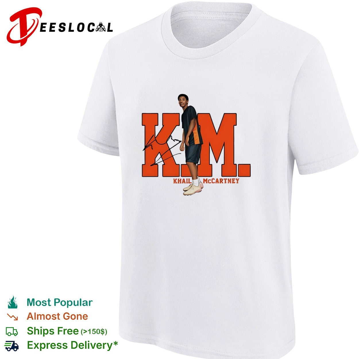 Khail McCartney walking basketball player shirt
