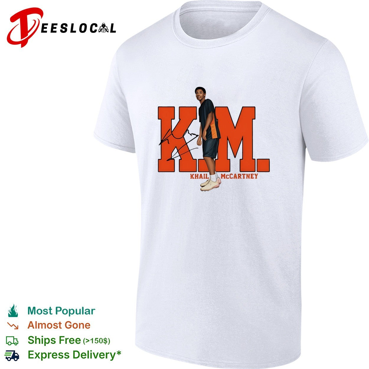 Khail McCartney walking basketball player shirt