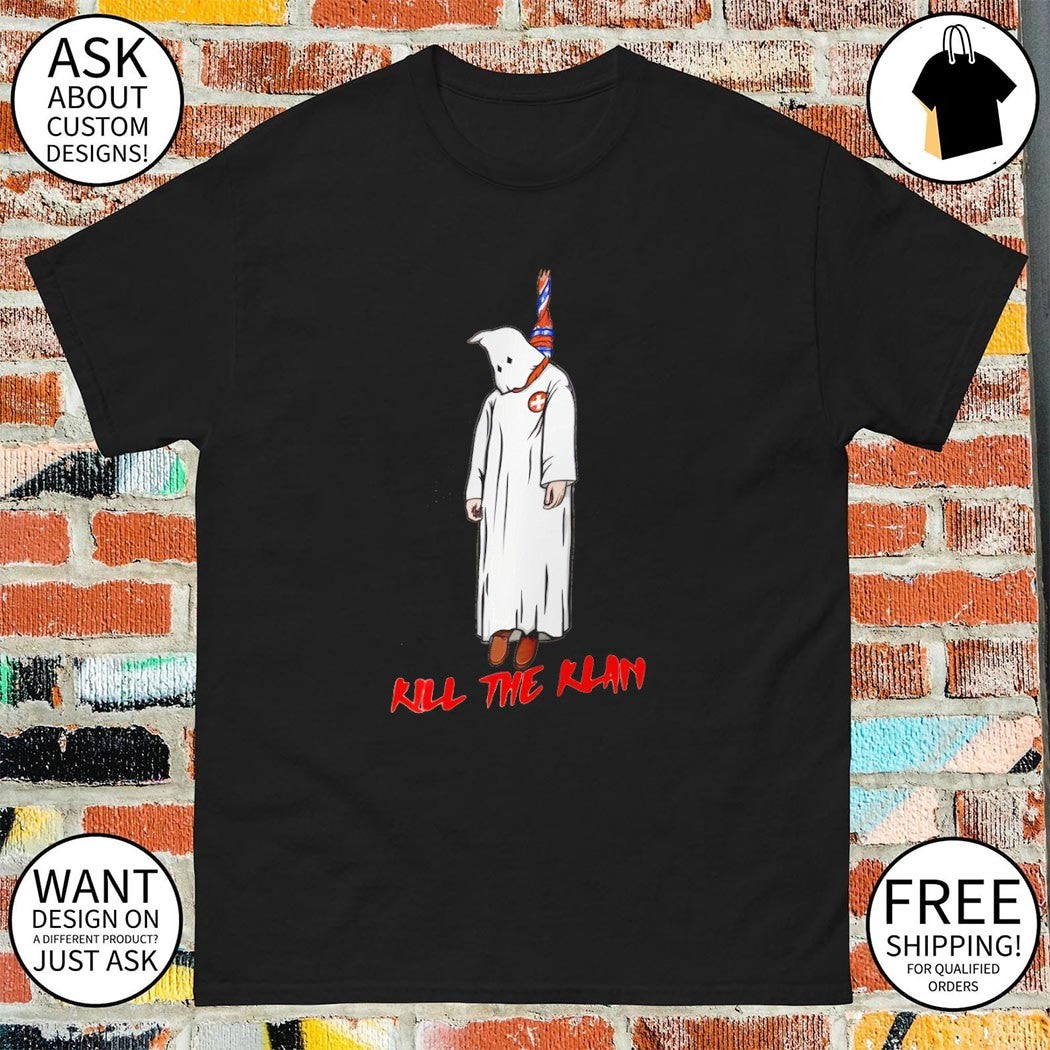 Kill the klan anti-fascist funny klan hanging graphic shirt