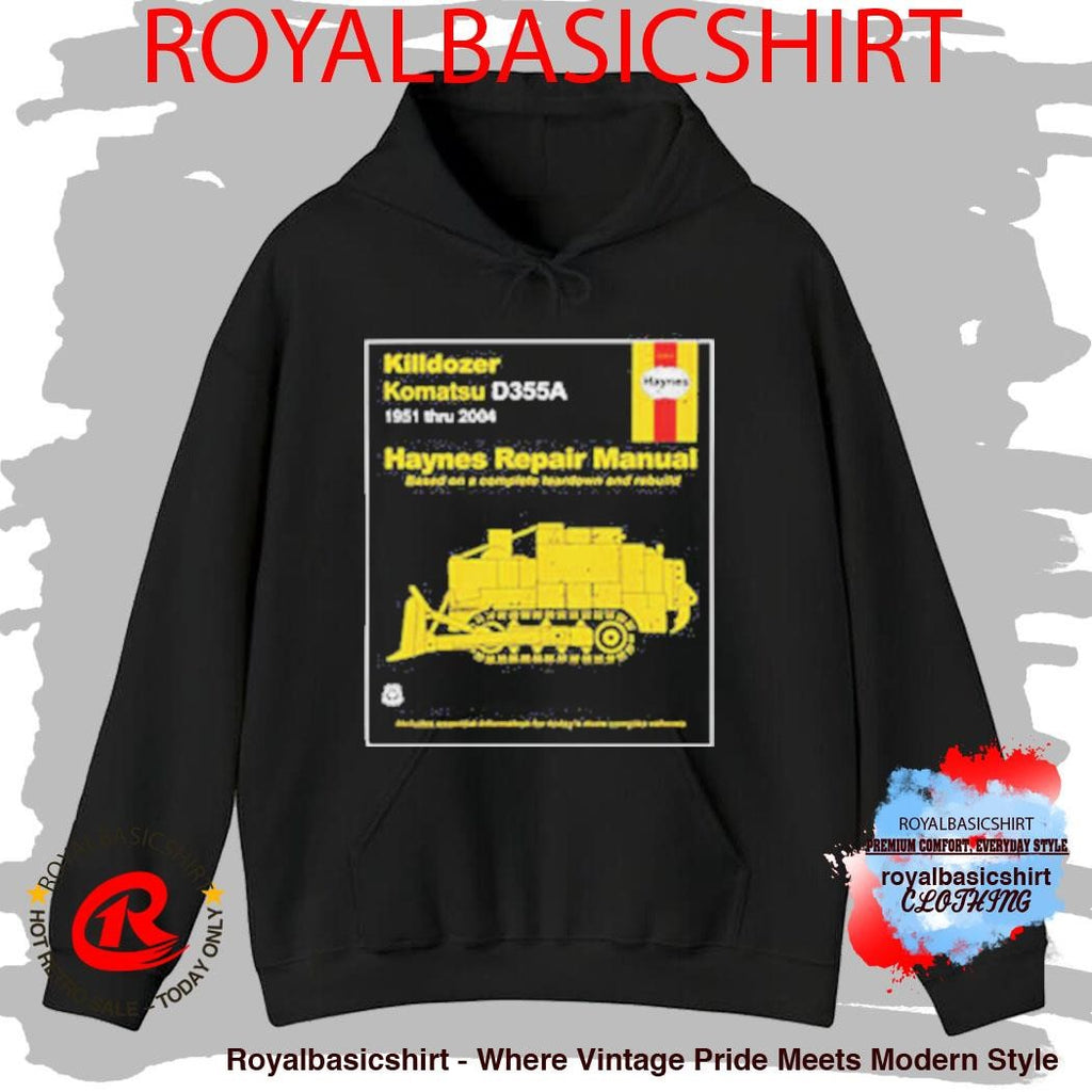 Killdozer Komatsu D355A Haynes Repair Manual T-Shirt