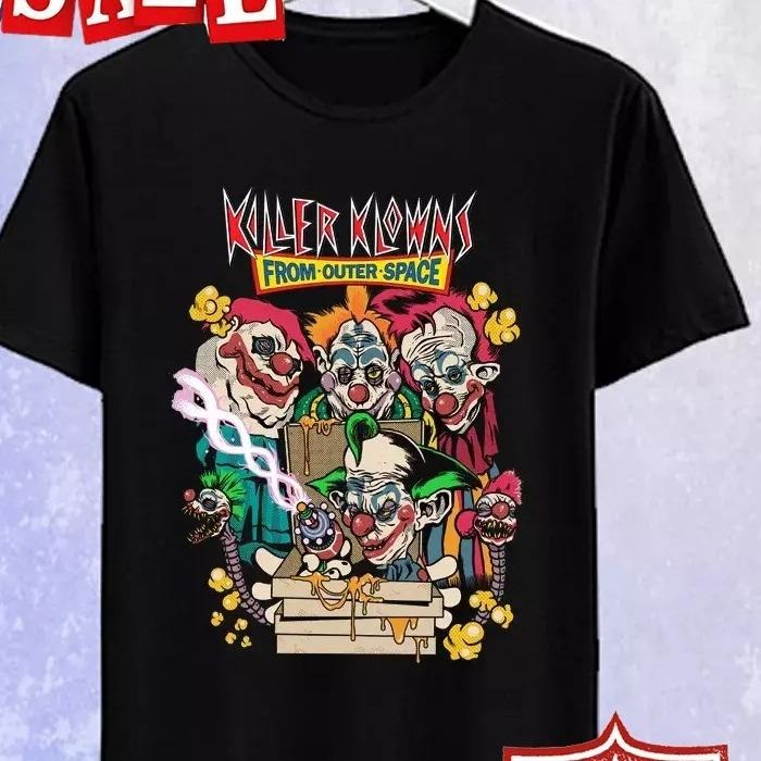 Killer Klowns From Outer Space Horror Movie Men's Black T-shirt Size S-5XL Hoodie Sweatshirt | PrintMintTees.com