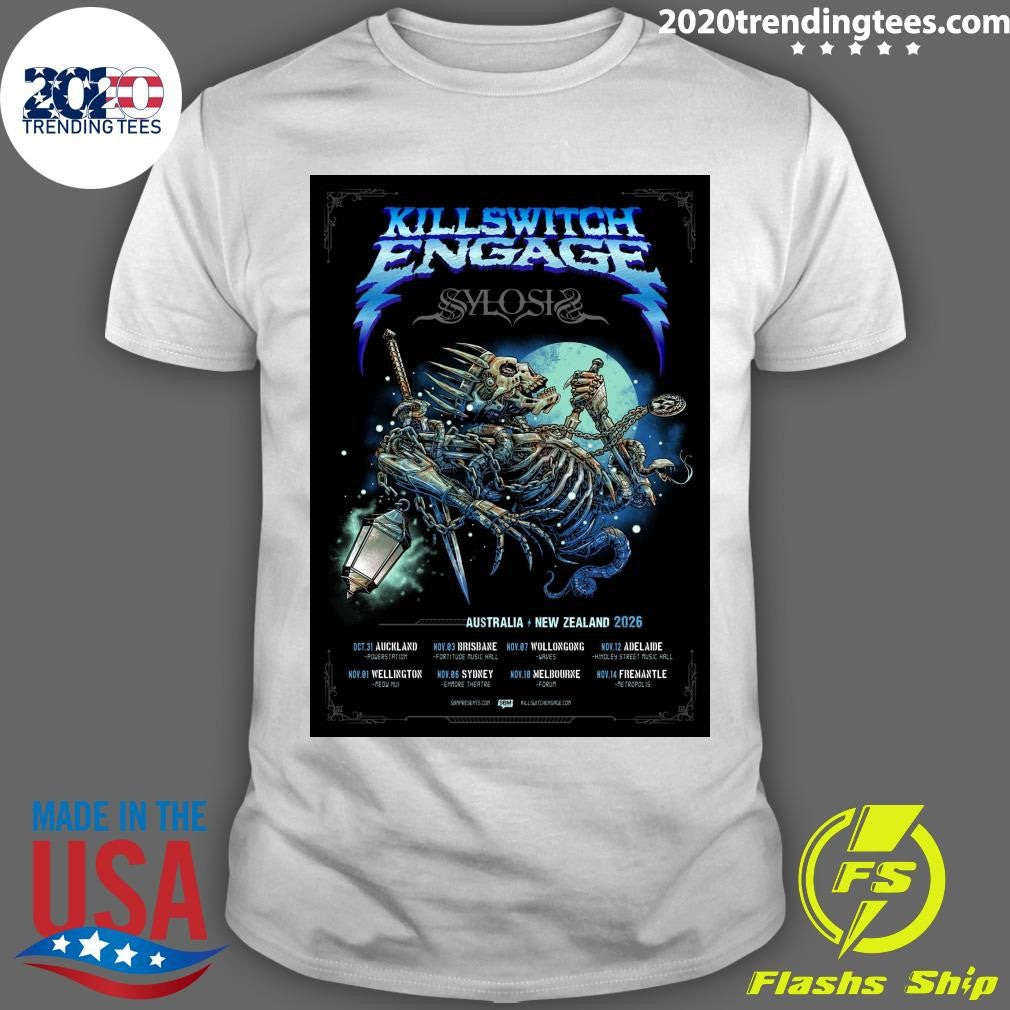 Killswitch Engage With Sylosis Australia And New Zealand 2026 Tour Shirt