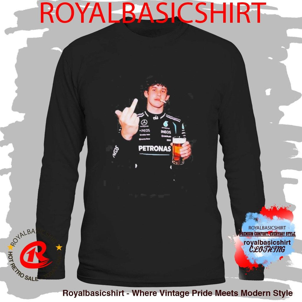 Kimi Antonelli F1racing Smoking And Drinking Beer Shirt