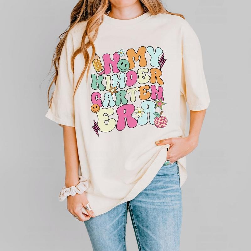 Kindergarten Teacher Shirt, In My Kindergarten Teacher Era, Teacher Back To School T-Shirt, Teacher First Day Of School,...