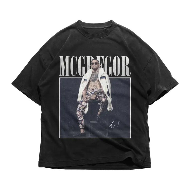 King Conor Mcgregor T-Shirt Ireland Fight UFC Boxing UFC Champ MMA Cotton Long Sleeve Hoodie Sweatshirt | PrintMintTees.com