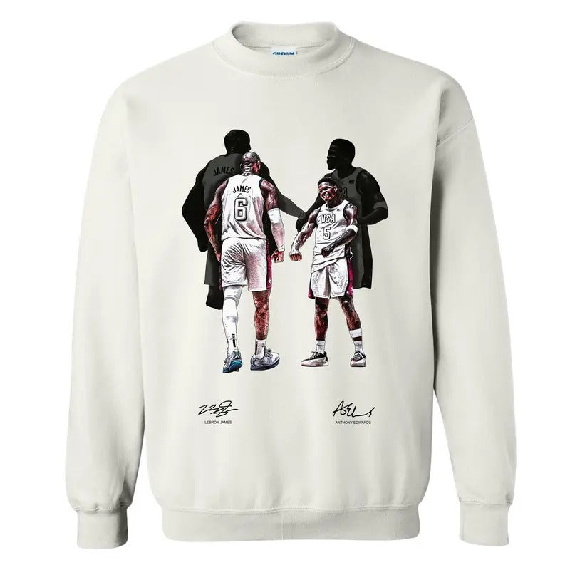 King James x Antman Sweatshirt, Basketball Sport Graphic Sweater, Gift for Fans, Unisex Sweatshirt Shirt Hoodie