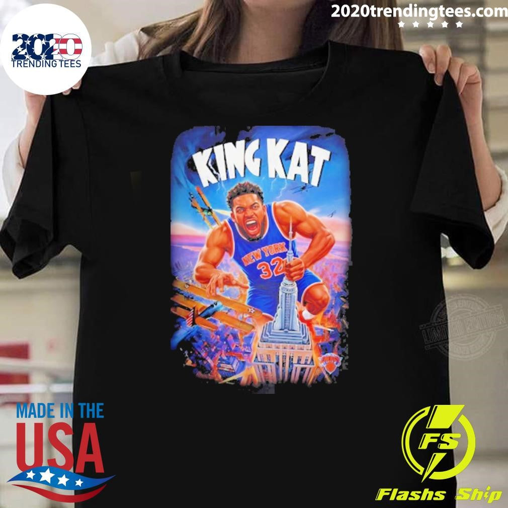 King Kat Karl-anthony Towns New York Knicks Nba Basketball City Skyline 2026 Shirt