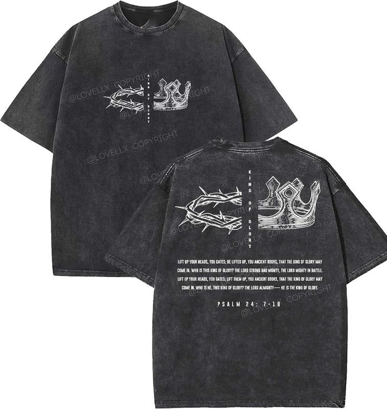 King Glory Washed Vintage 90s Top Womenswear Cotton T-Shirts, Hoodie, Sweatshirt