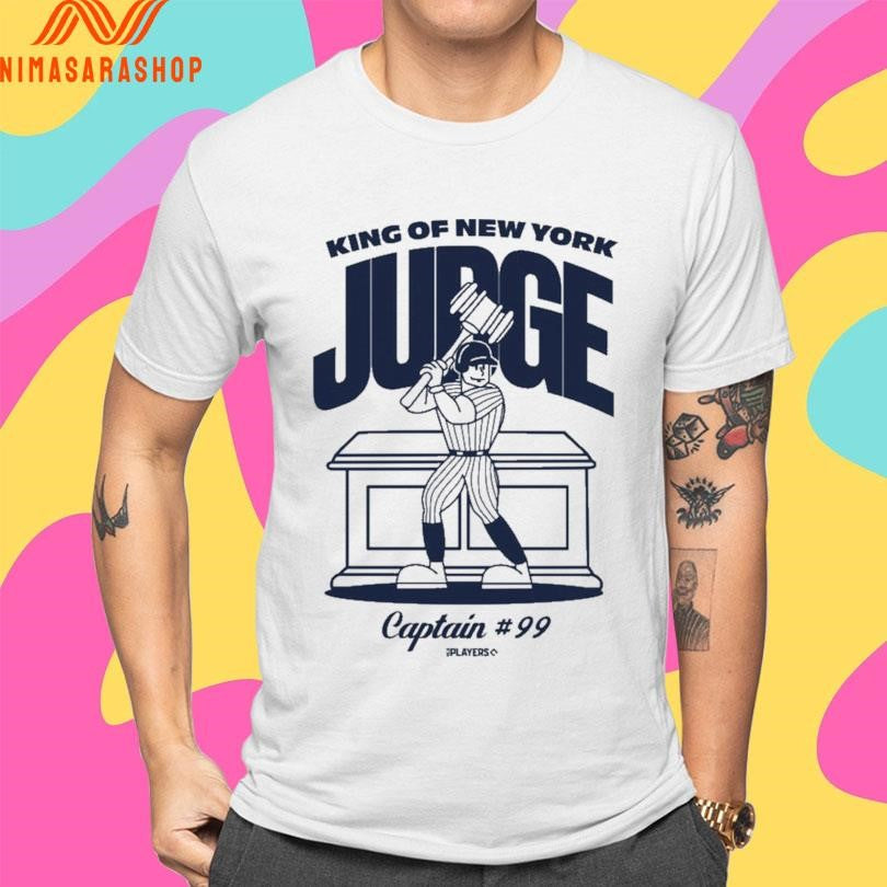 King Of New York Judge Captain 99 New York Yankees Aaron Judge Superstar Cartoon Shirts