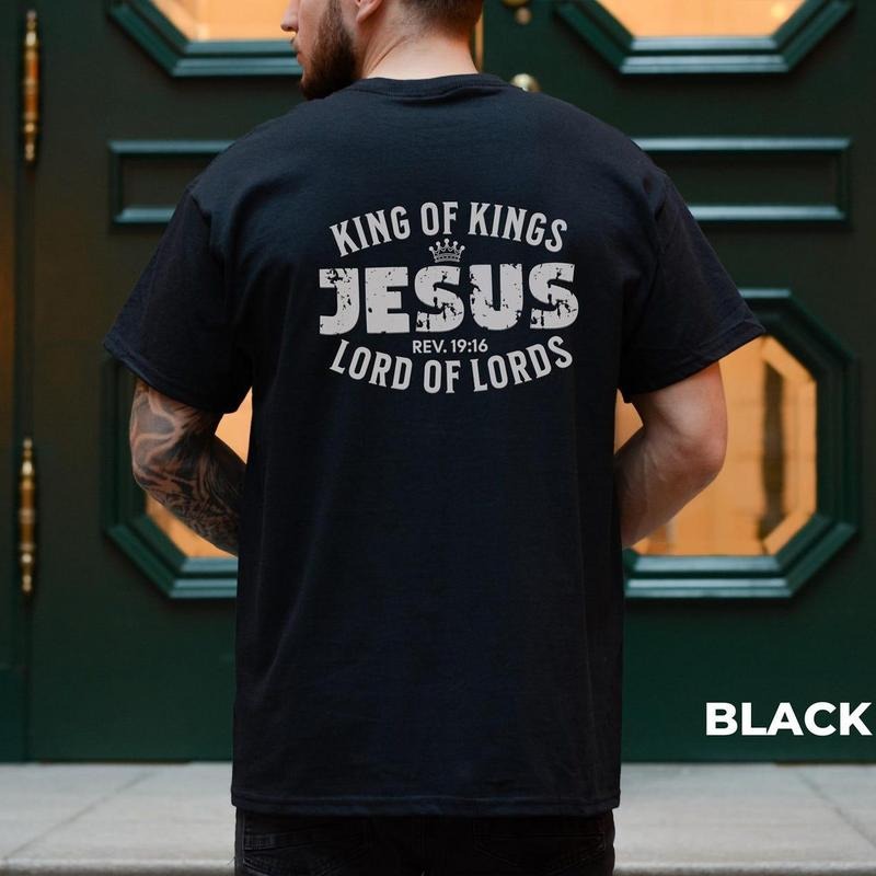 King of Kings Tee Pure Cotton Casual Street Style Crew Neck Short Sleeve T-Shirt Tops Trendy for Women for Men Hoodie...