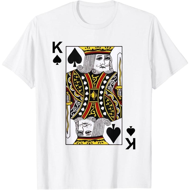 King of Spades Tshirt Blackjack Cards Poker 21 K Tee shirt T-Shirt made in usa Hoodie Sweatshirt | PrintMintTees.com