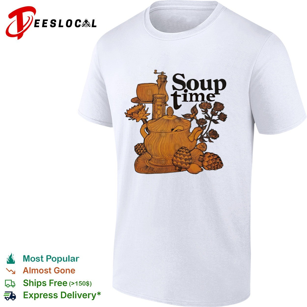 Kitchen tureen soup time shirt