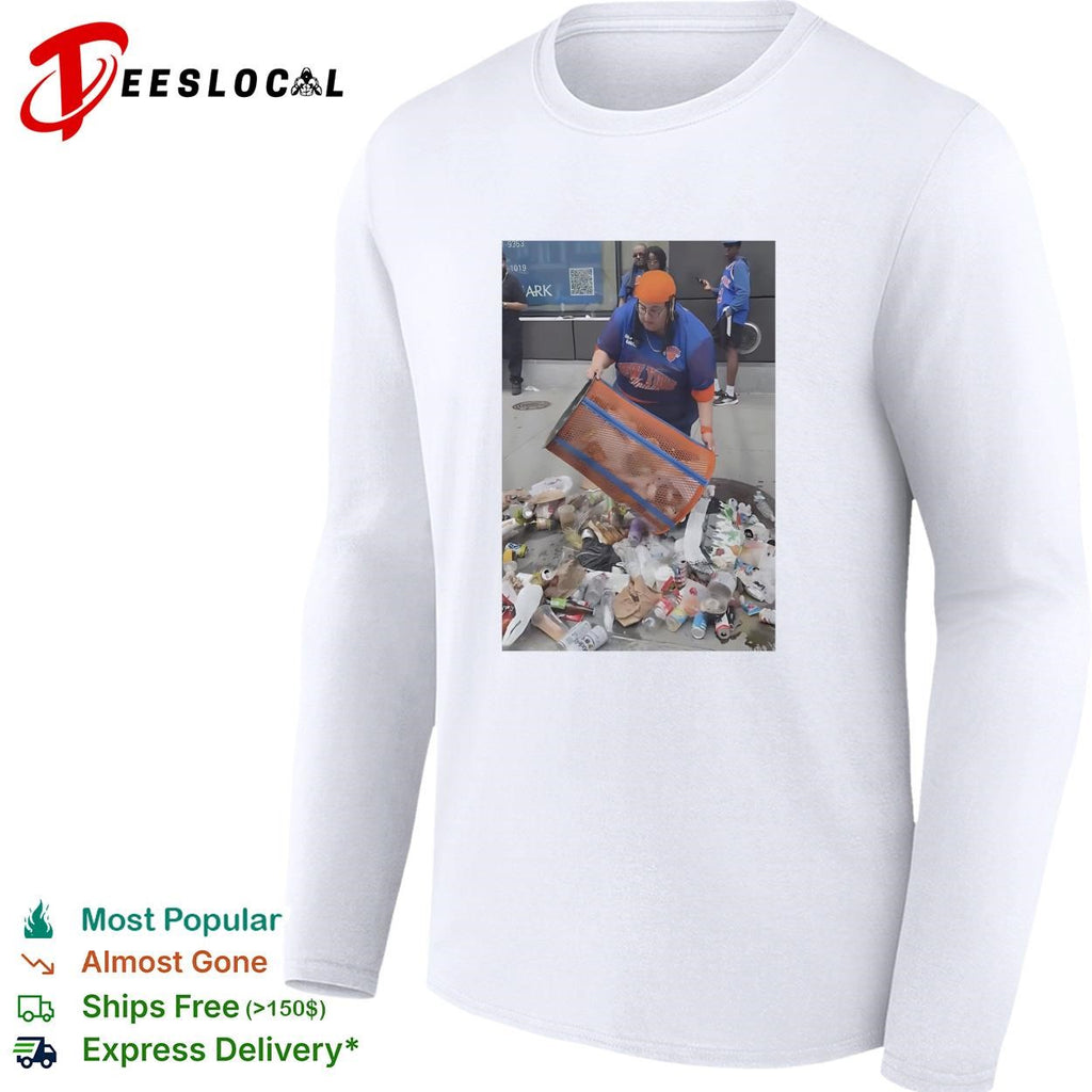 Knicks Dei Angie Base Stealing Trashcan shirt