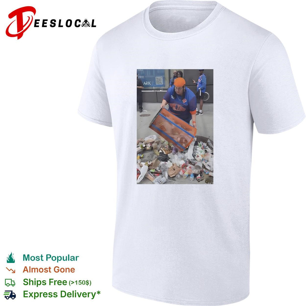 Knicks Dei Angie Base Stealing Trashcan shirt