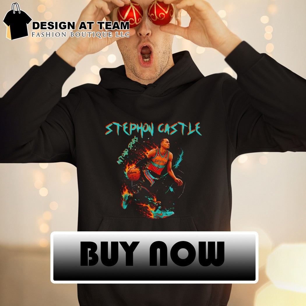 Knight Shift Stephon Castle run San Antonio Spurs Western Conference Champions 2026 retro shirt